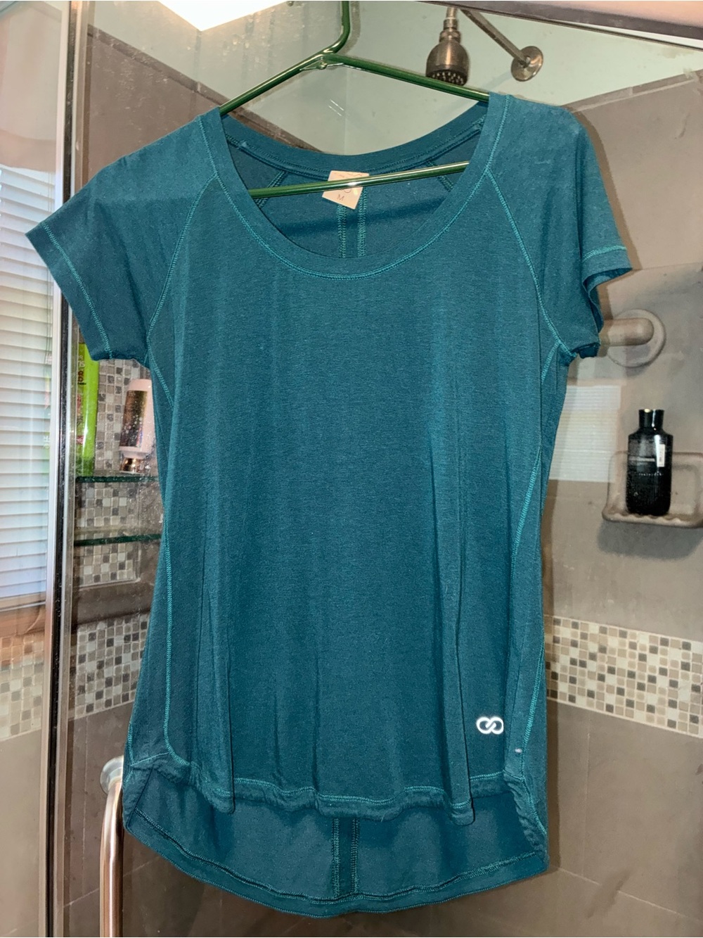CALIA by Carrie Underwood Short Sleeve Athletic Tee in Teal Blue